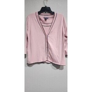 SML Design Women's Shell Cardigan Set size L Silk Pink